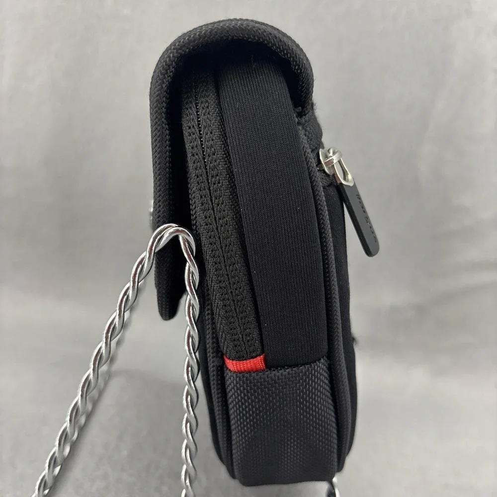 Targus Digital Camera Accessory Case Black Nylon Compact Belt Loop Pockets EUC‎